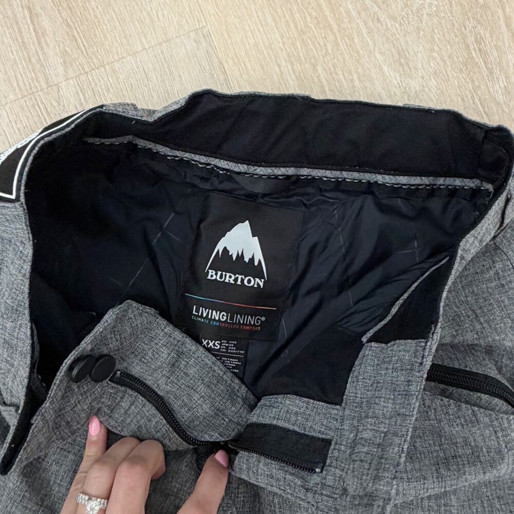 Women’s Burton Exile Cargo Snowboarding Ski Pants Gray Size XXS - Picture 4 of 8